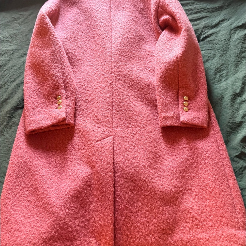 BCBGMaxAzria light mauve pink Pea Coat - Picture 5 of 6